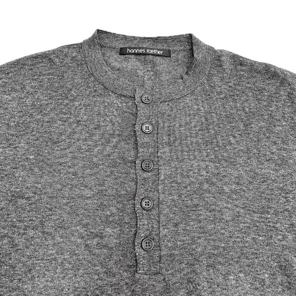Hannes Roether Juris Henley Tee - Dark Gray | XL - Picture 4 of 10